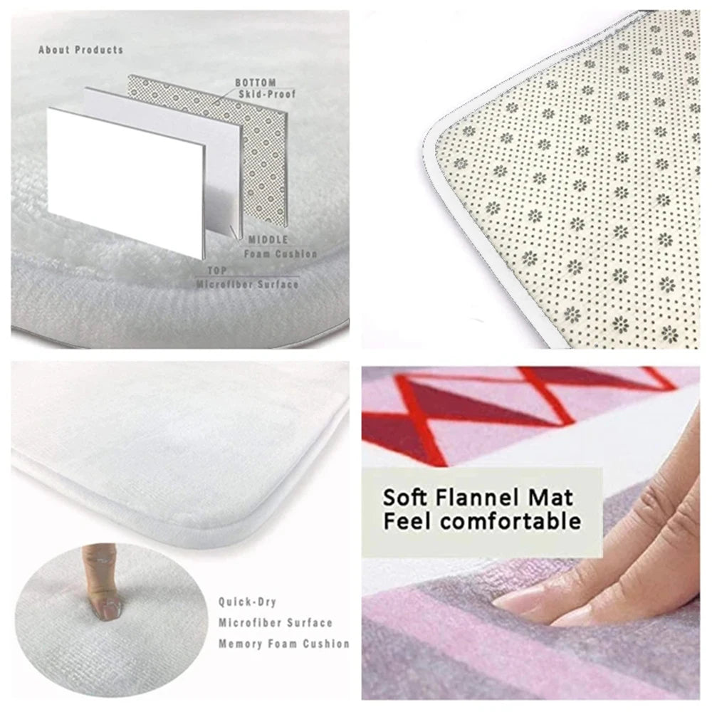 Brand Bath Mat Rug Bathroom Foot Mat Non-slip Mat Small Floor Mats Door Mat G-gucci-i Doormat Entrance Door Rugs Carpets Kitchen