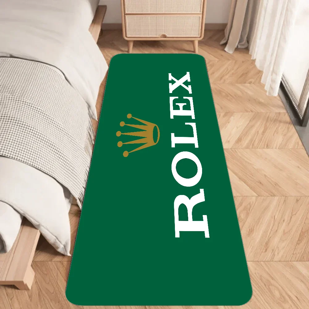R-Rolex-s Watch Floor Mat Graphic Printed Flannel Doormats for Bathroom Kitchen Entrance Carpet Home Decor