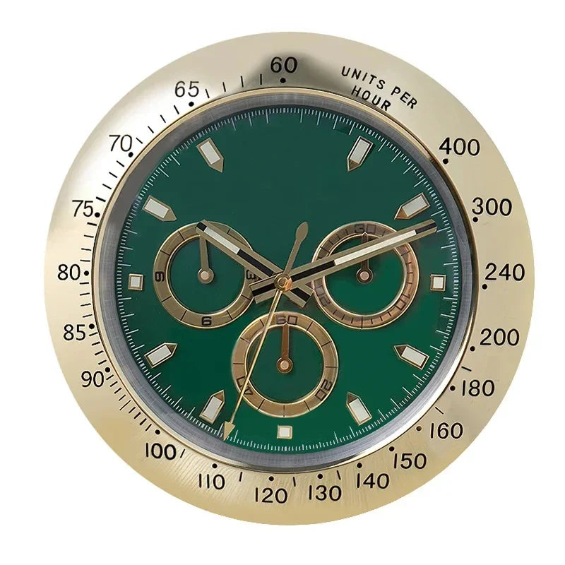 Luxury Wall Clock Design Metal Art Large Digital Luminous 35CM Wall Watches Clock 3D Home Decor Living Room Decoration Clocks