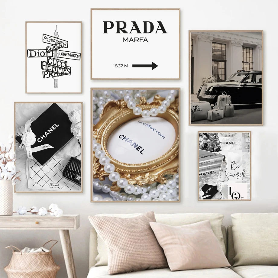 Luxury Designer-Inspired Canvas Wall Art – Premium Home Décor