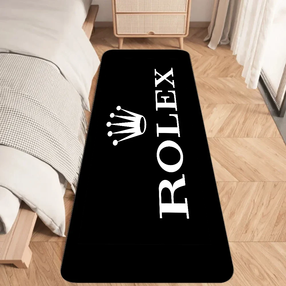 R-Rolex-s Watch Floor Mat Graphic Printed Flannel Doormats for Bathroom Kitchen Entrance Carpet Home Decor