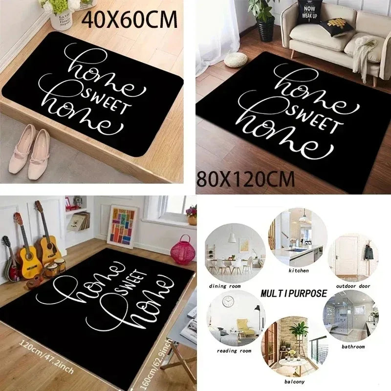Keep Off Area Rugs Grey 3D Printed Modern Large Carpet Non-Slip Floor Mat Rug for Bedroom Livingroom Playroom Home Decor Mats