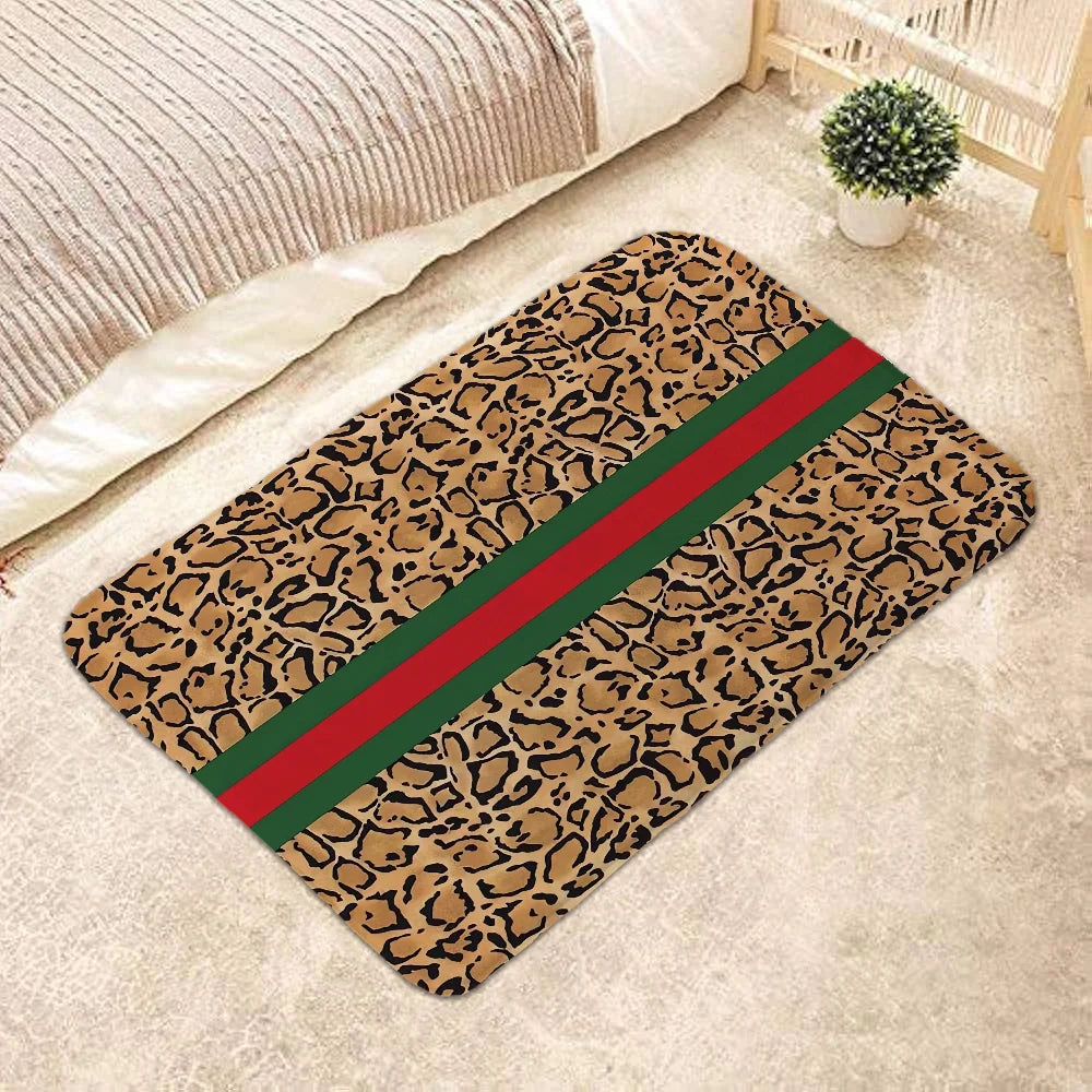 Brand Bath Mat Rug Bathroom Foot Mat Non-slip Mat Small Floor Mats Door Mat G-gucci-i Doormat Entrance Door Rugs Carpets Kitchen