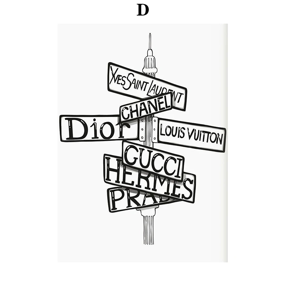 Luxury Designer-Inspired Canvas Wall Art – Premium Home Décor
