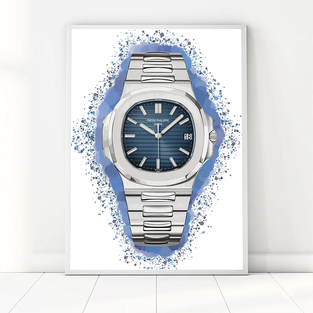 Brand Name Watches Canvas Wall Art Print Poster Air King Oyster Perpetual Decorative Mural Home Watch Store Decor Gift