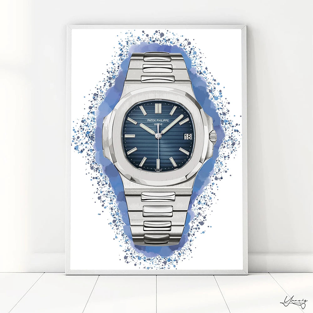 Brand Name Watches Canvas Wall Art Print Poster Air King Oyster Perpetual Decorative Mural Home Watch Store Decor Gift