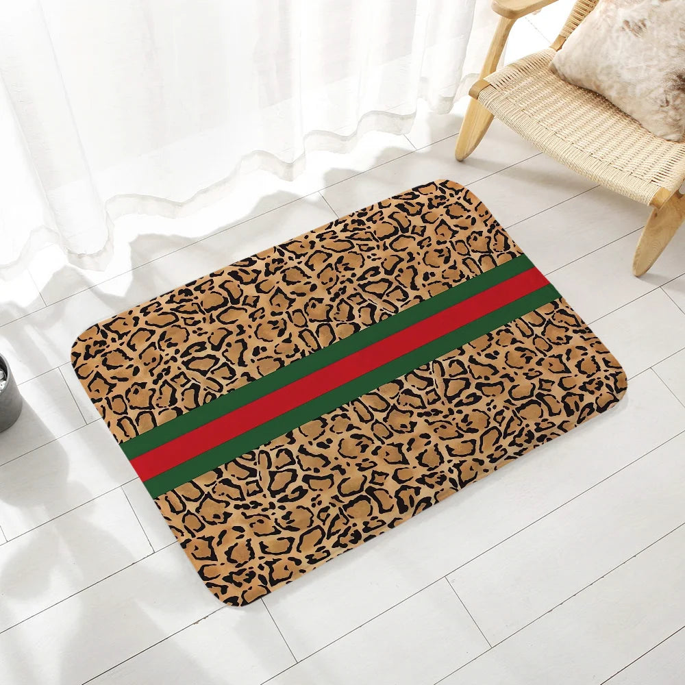Brand Bath Mat Rug Bathroom Foot Mat Non-slip Mat Small Floor Mats Door Mat G-gucci-i Doormat Entrance Door Rugs Carpets Kitchen