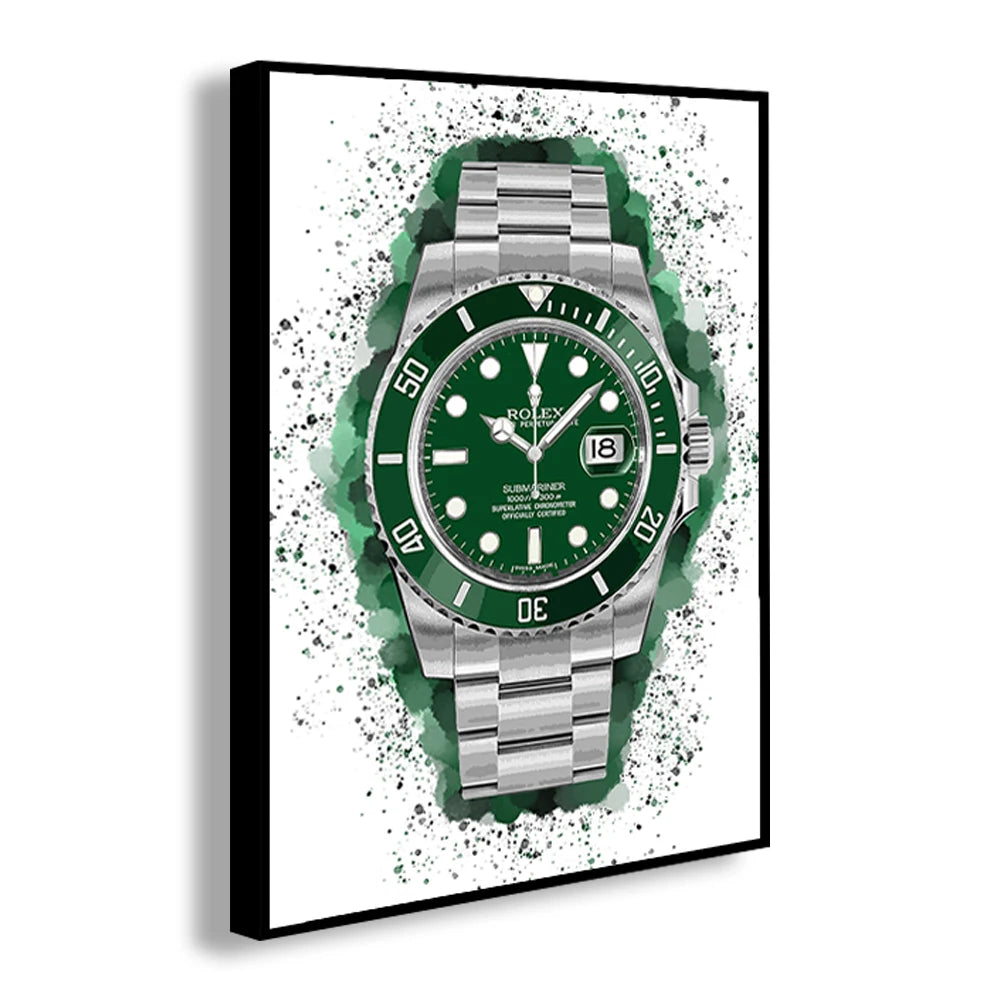 Brand Name Watches Canvas Wall Art Print Poster Air King Oyster Perpetual Decorative Mural Home Watch Store Decor Gift
