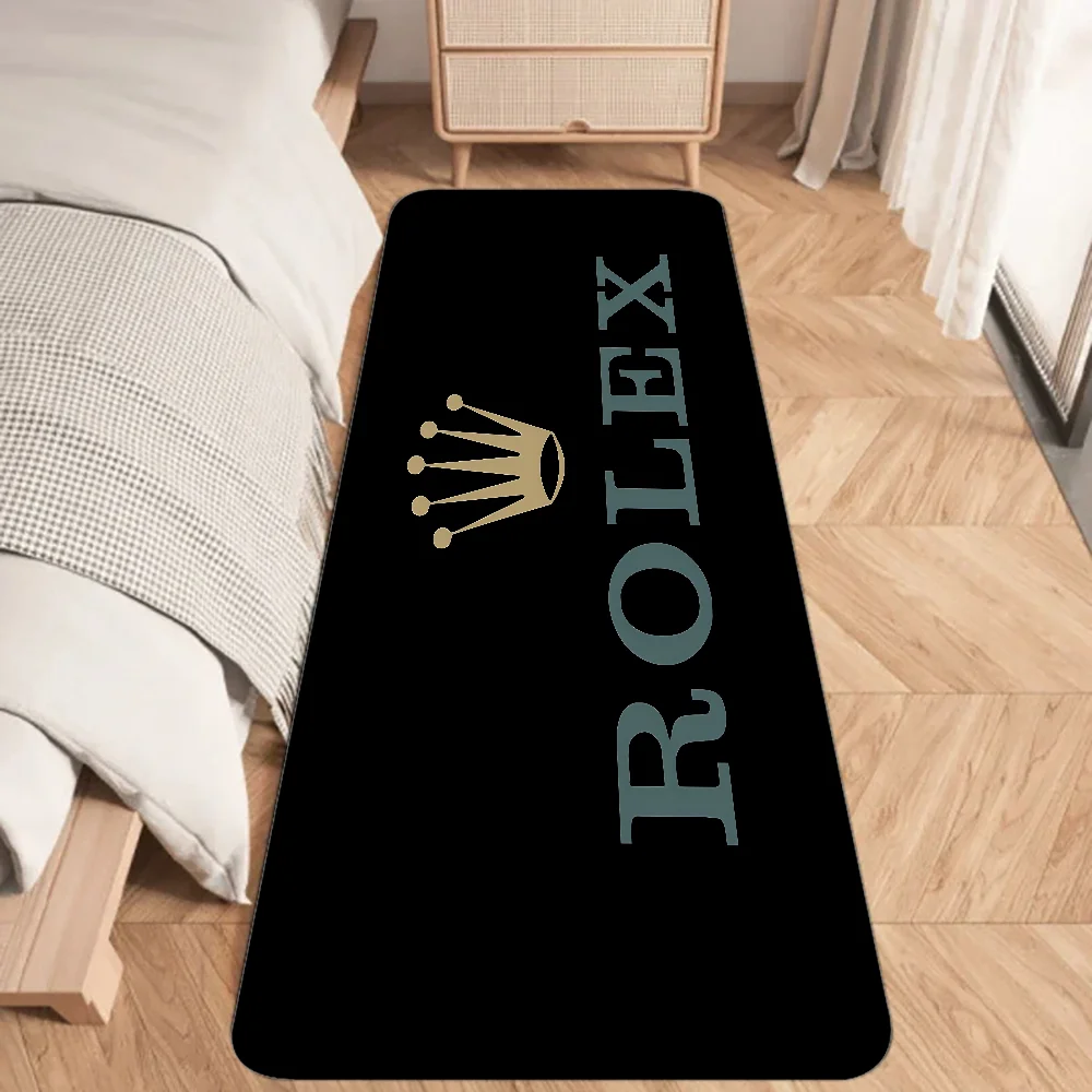 R-Rolex-s Watch Floor Mat Graphic Printed Flannel Doormats for Bathroom Kitchen Entrance Carpet Home Decor