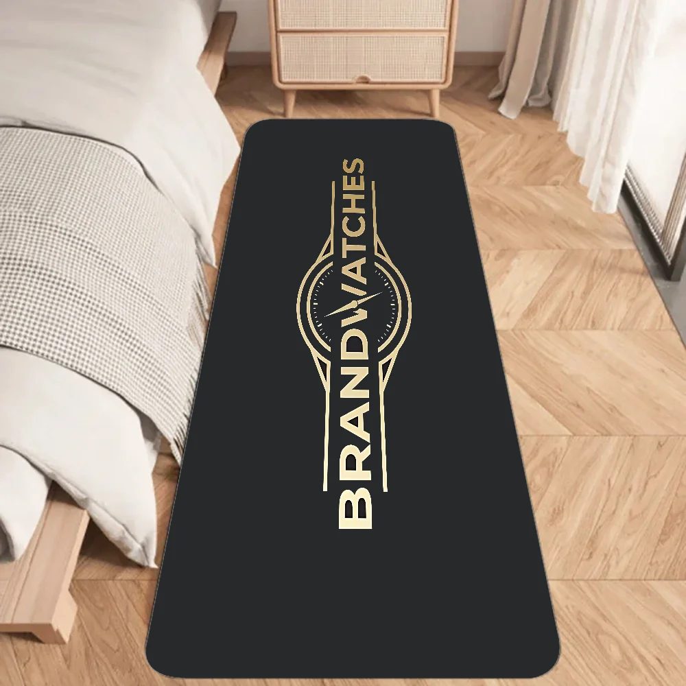 R-Rolex-s Watch Floor Mat Graphic Printed Flannel Doormats for Bathroom Kitchen Entrance Carpet Home Decor