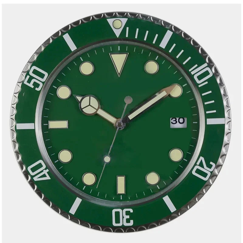 Luxury Wall Clock Design Metal Art Large Digital Luminous 35CM Wall Watches Clock 3D Home Decor Living Room Decoration Clocks