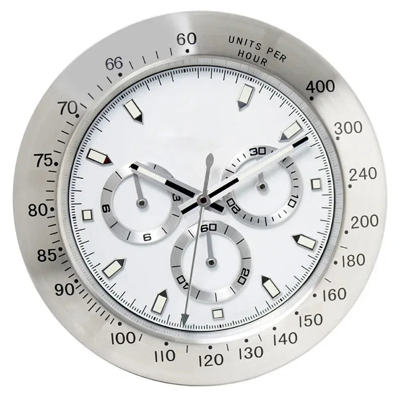 Luxury Wall Clock Design Metal Art Large Digital Luminous 35CM Wall Watches Clock 3D Home Decor Living Room Decoration Clocks