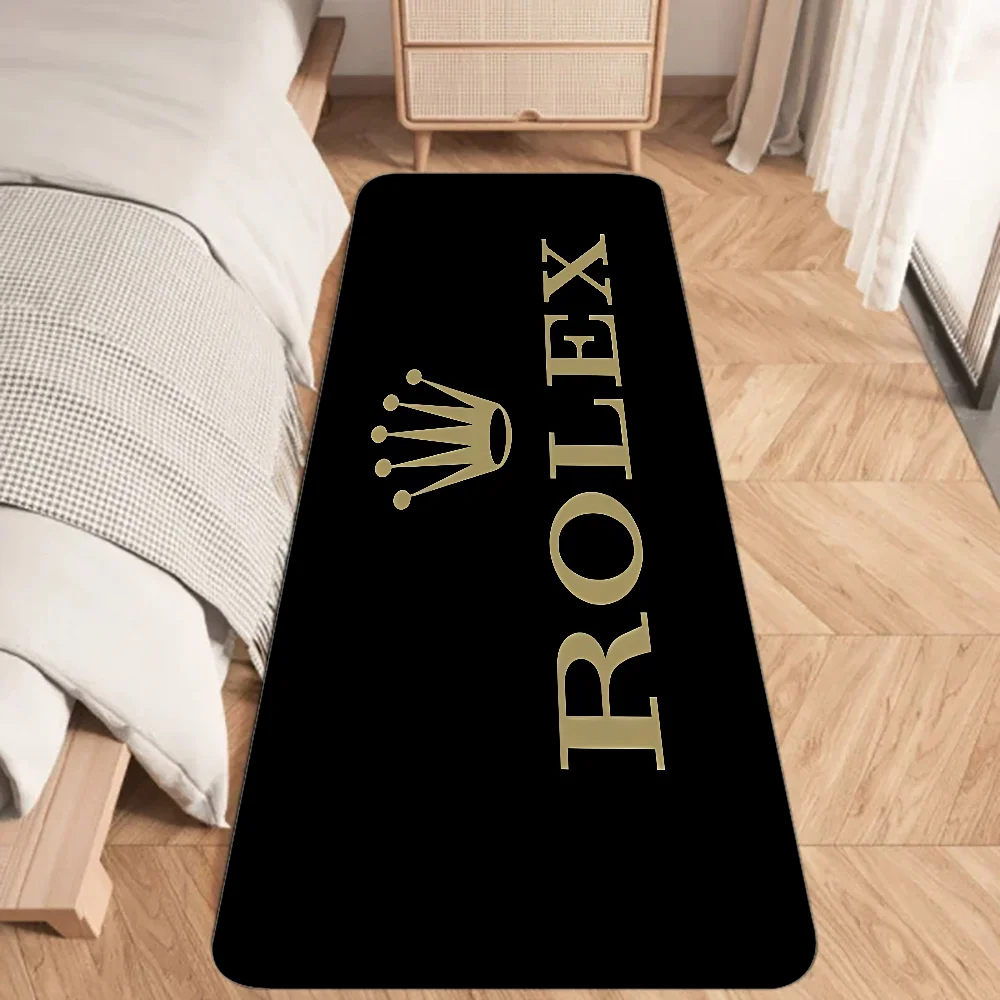 R-Rolex-s Watch Floor Mat Graphic Printed Flannel Doormats for Bathroom Kitchen Entrance Carpet Home Decor