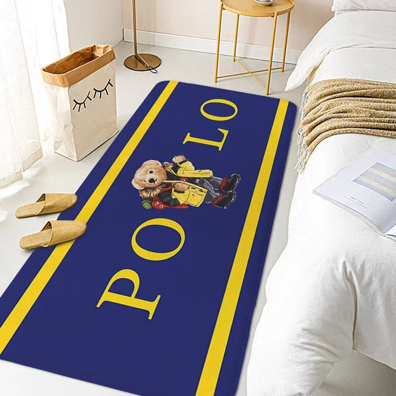 Carpet for Bedroom A-Polos Hallway Toilet Bathroom Mat Washable Non-slip Kitchen Rug Doormat Entrance Door Home Decorations