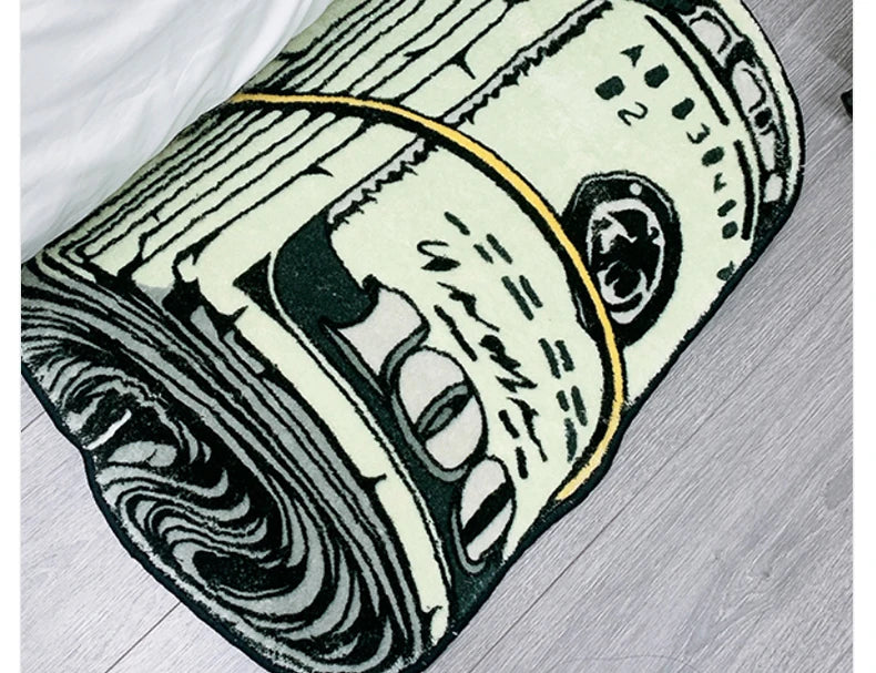 Creative Dollar Rug Bedroom Bedside Thickened Shaggy Floor Mats Living Room Area Rugs Home Decor Carpet Bay Window Mat
