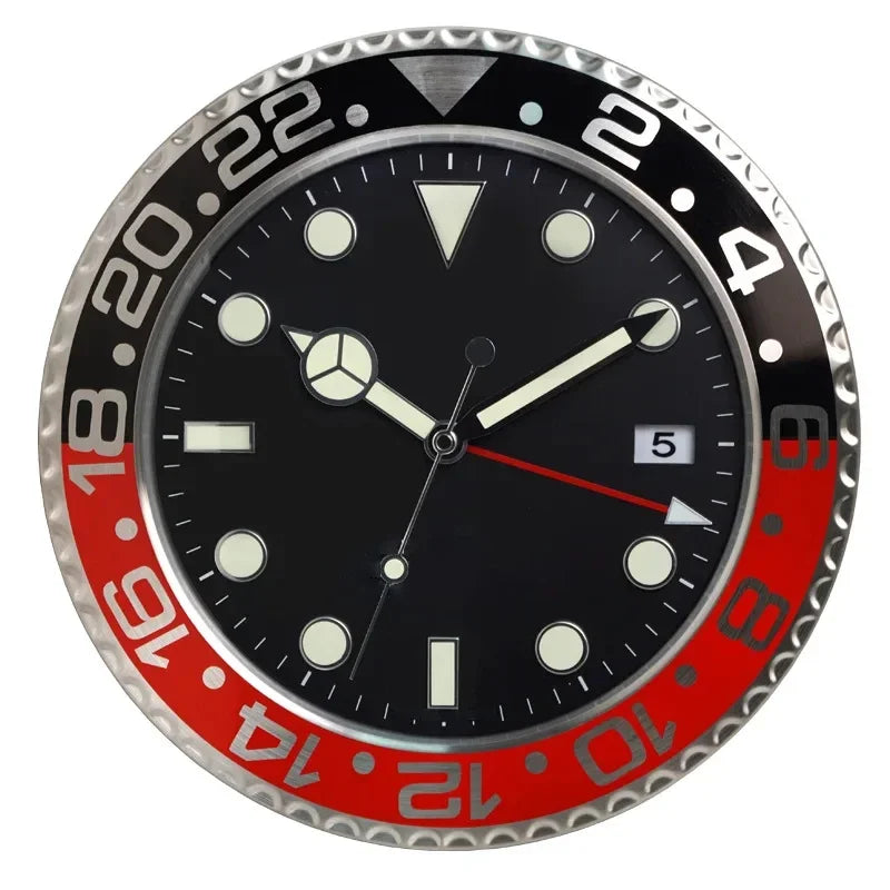 Luxury Wall Clock Design Metal Art Large Digital Luminous 35CM Wall Watches Clock 3D Home Decor Living Room Decoration Clocks