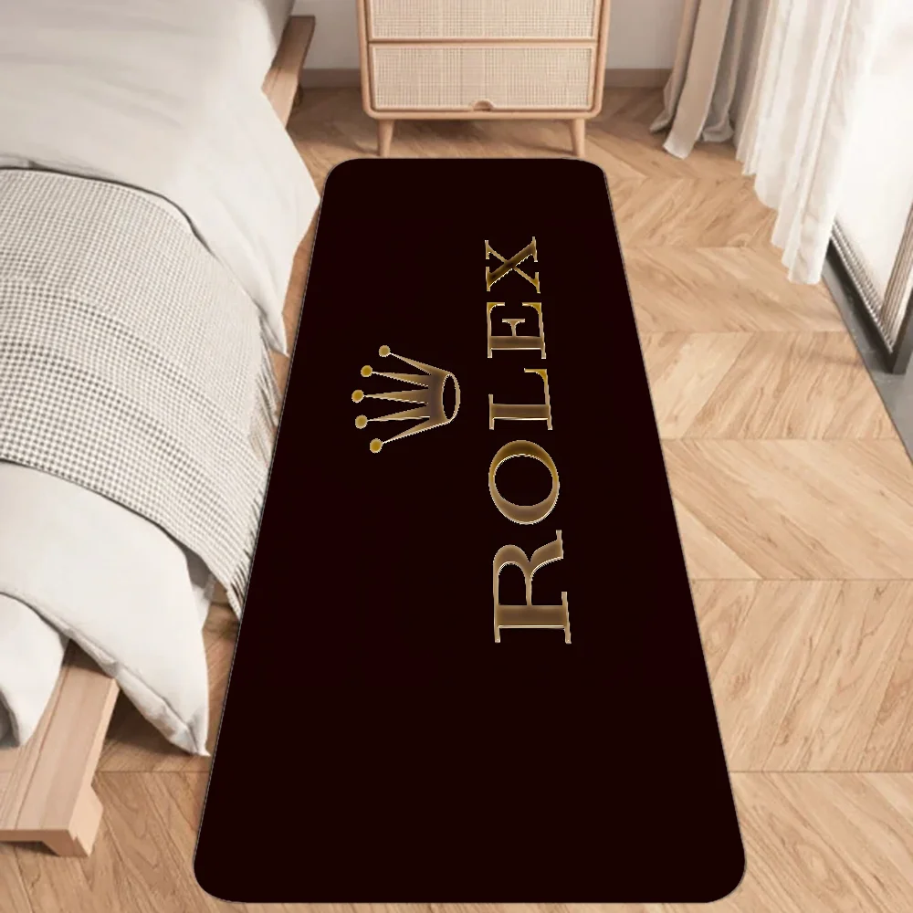R-Rolex-s Watch Floor Mat Graphic Printed Flannel Doormats for Bathroom Kitchen Entrance Carpet Home Decor