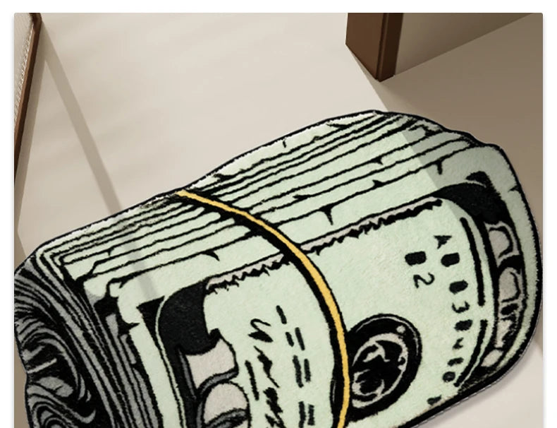 Creative Dollar Rug Bedroom Bedside Thickened Shaggy Floor Mats Living Room Area Rugs Home Decor Carpet Bay Window Mat