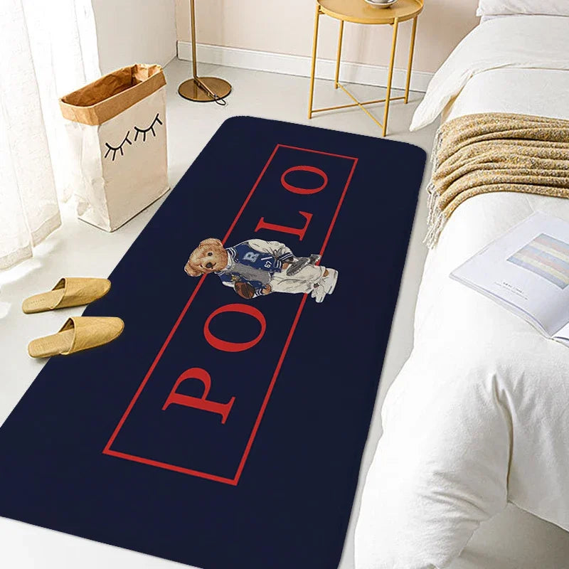 Carpet for Bedroom A-Polos Hallway Toilet Bathroom Mat Washable Non-slip Kitchen Rug Doormat Entrance Door Home Decorations