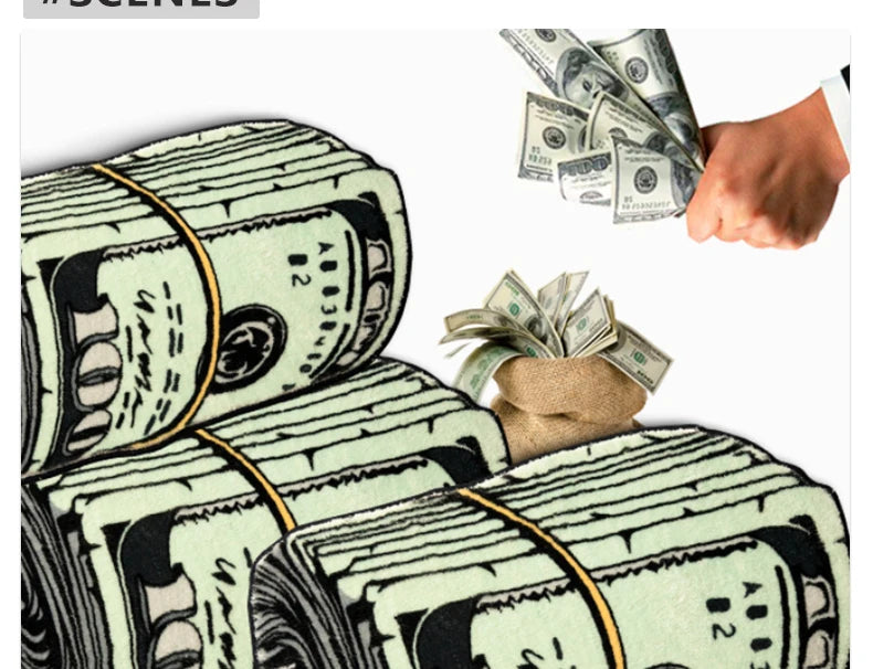 Creative Dollar Rug Bedroom Bedside Thickened Shaggy Floor Mats Living Room Area Rugs Home Decor Carpet Bay Window Mat
