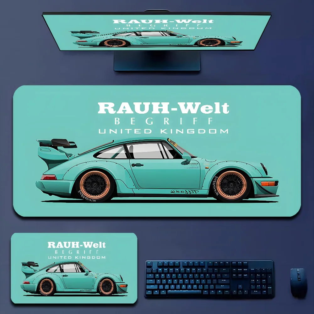 Japan sports car jdm RWB 911 964 933 Anime Mousepad Boy Pad Natural Rubber mousepad Desk Mat Size for Gameing World of tanks C