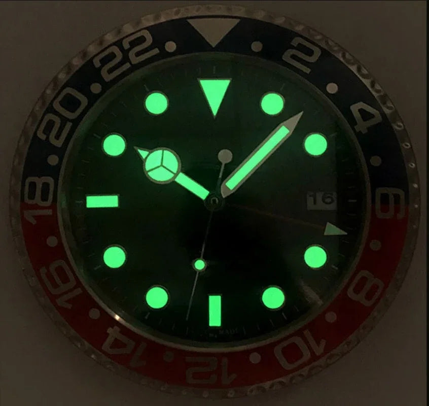 Luxury Wall Clock Design Metal Art Large Digital Luminous 35CM Wall Watches Clock 3D Home Decor Living Room Decoration Clocks