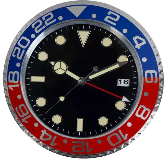 Luxury Wall Clock Design Metal Art Large Digital Luminous 35CM Wall Watches Clock 3D Home Decor Living Room Decoration Clocks