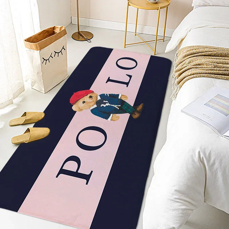 Carpet for Bedroom A-Polos Hallway Toilet Bathroom Mat Washable Non-slip Kitchen Rug Doormat Entrance Door Home Decorations