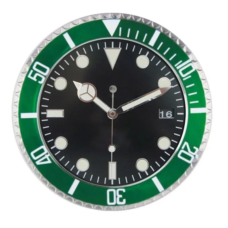 Luxury Wall Clock Design Metal Art Large Digital Luminous 35CM Wall Watches Clock 3D Home Decor Living Room Decoration Clocks