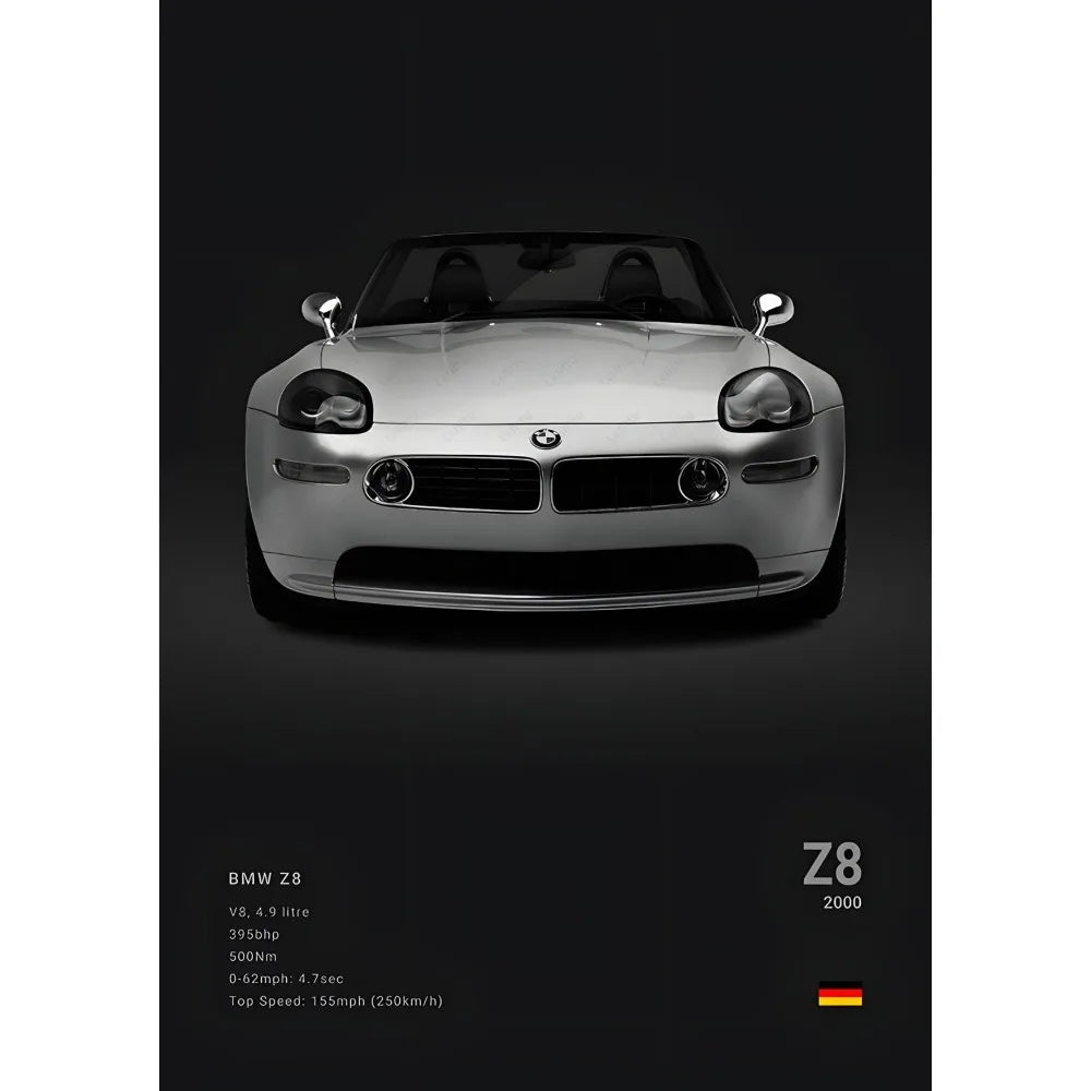 Luxury Black Classic latest sports car F80 M3 M4 M5 Z8 G80 B-BMW Cool Poster Home living room Wall Art Garage Room Decor