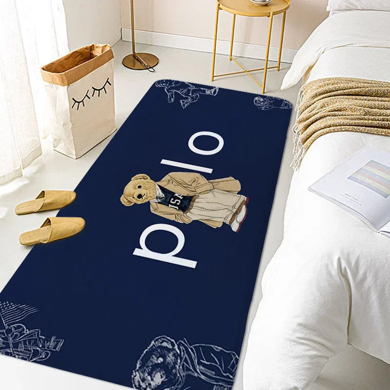 Carpet for Bedroom A-Polos Hallway Toilet Bathroom Mat Washable Non-slip Kitchen Rug Doormat Entrance Door Home Decorations