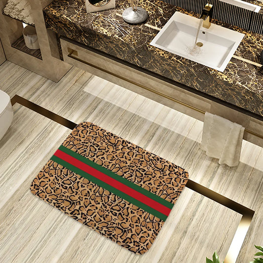 Brand Bath Mat Rug Bathroom Foot Mat Non-slip Mat Small Floor Mats Door Mat G-gucci-i Doormat Entrance Door Rugs Carpets Kitchen