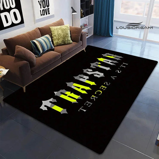 Trapstar London logo Printed carpet non-slip carpet bedroom decor door mat outdoor rug Yoga mat bedroom decoration birthday gift