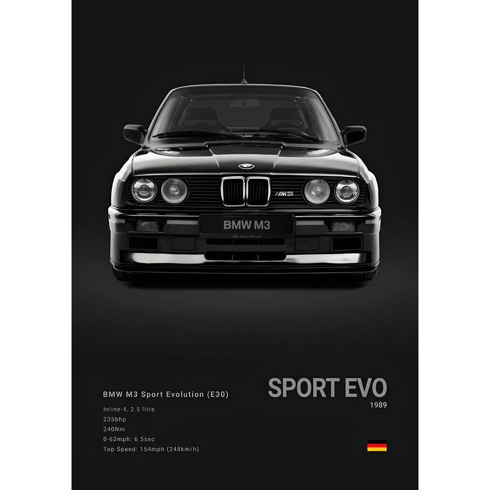 Luxury Black Classic latest sports car F80 M3 M4 M5 Z8 G80 B-BMW Cool Poster Home living room Wall Art Garage Room Decor