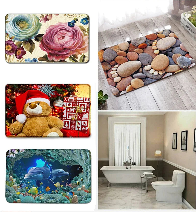 Carpet for Bedroom A-Polos Hallway Toilet Bathroom Mat Washable Non-slip Kitchen Rug Doormat Entrance Door Home Decorations