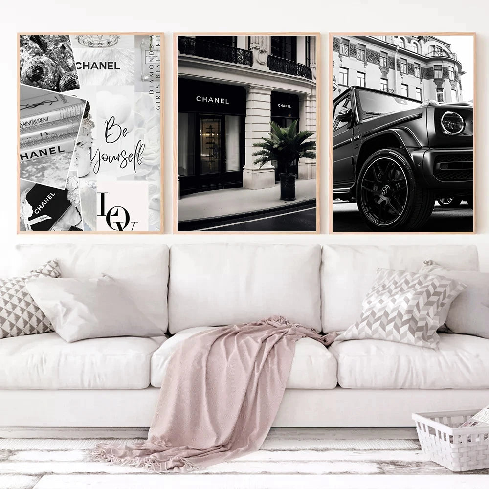 Luxury Designer-Inspired Canvas Wall Art – Premium Home Décor