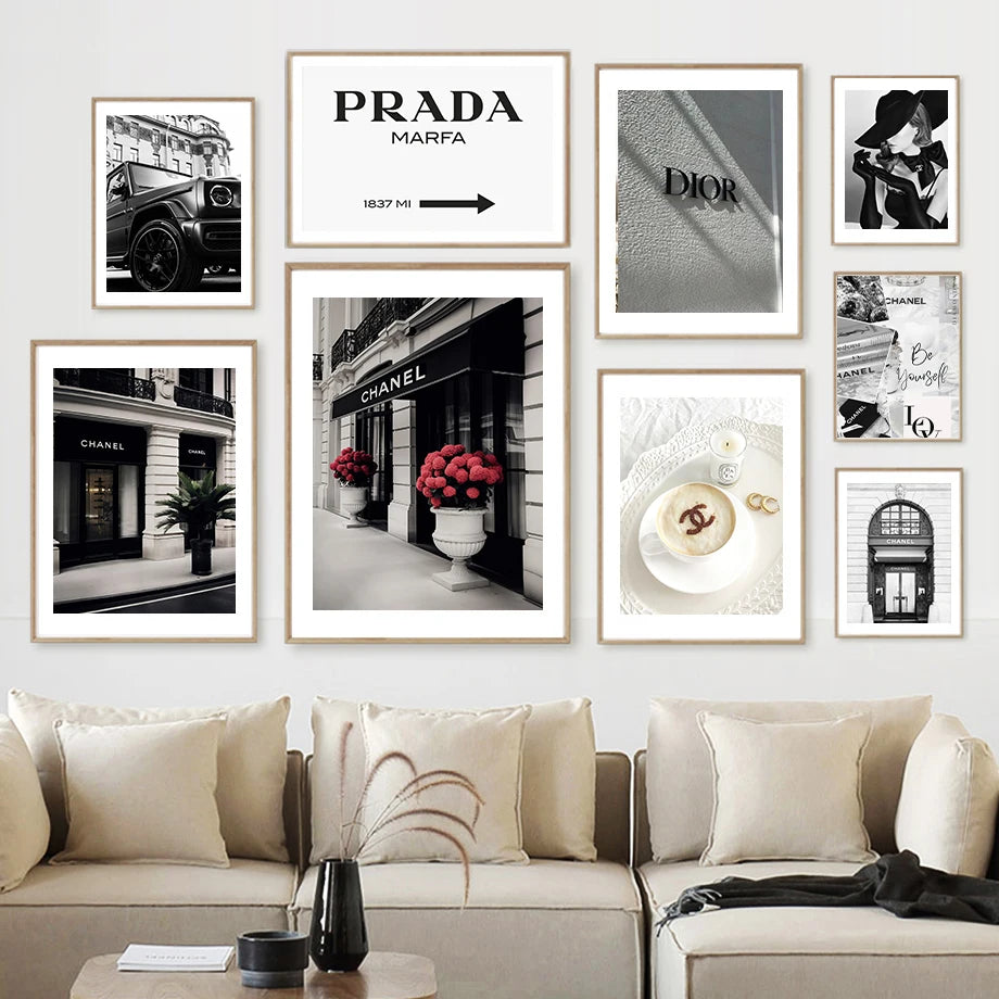 Luxury Designer-Inspired Canvas Wall Art – Premium Home Décor