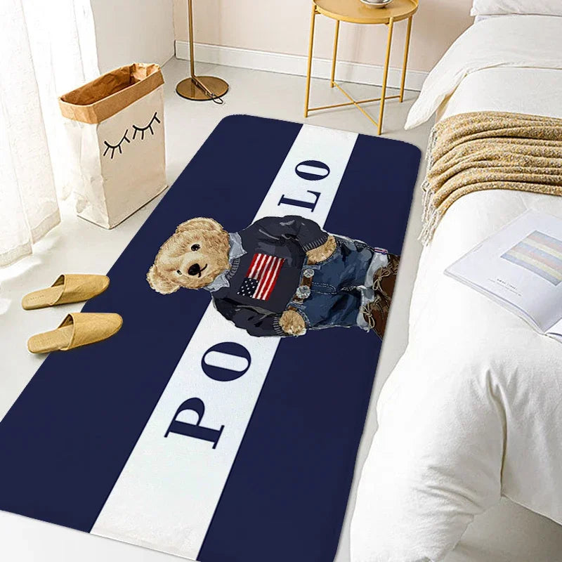 Carpet for Bedroom A-Polos Hallway Toilet Bathroom Mat Washable Non-slip Kitchen Rug Doormat Entrance Door Home Decorations