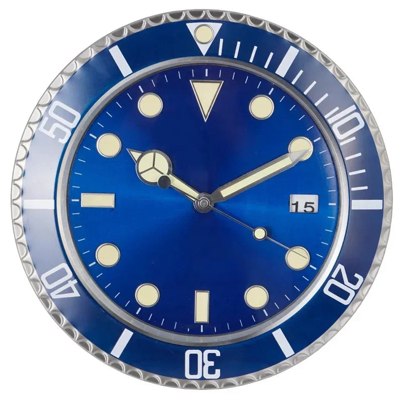 Luxury Wall Clock Design Metal Art Large Digital Luminous 35CM Wall Watches Clock 3D Home Decor Living Room Decoration Clocks