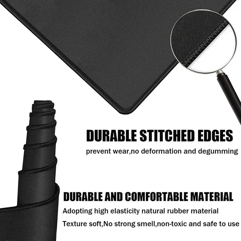 bitcoin Mouse Pad Gaming Large HD Mousepad Anti-slip Rubber mouse mat Computer Gamer Desk Mat Stitched Edge Black gamer Mousepad